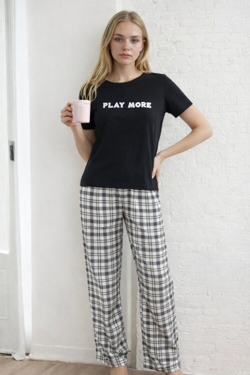 Kısa Kollu Konfor Pijama Takımı