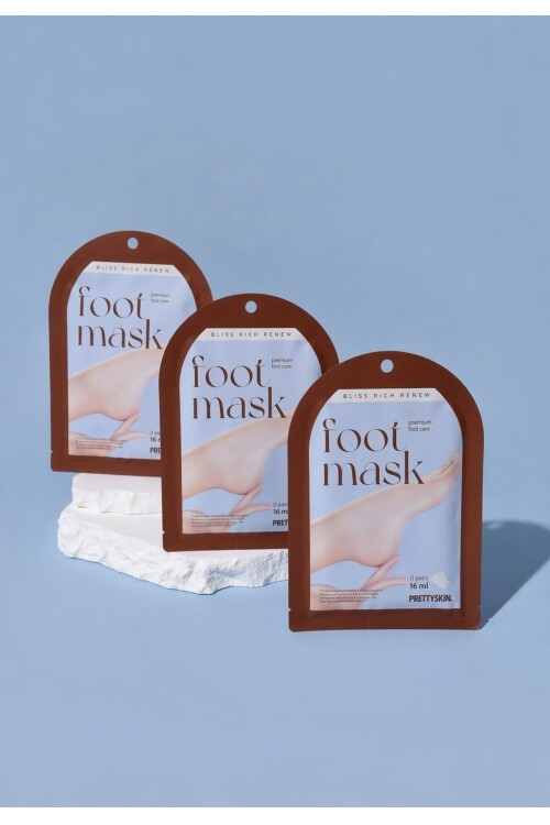PRETTYSKIN Bliss Rich Renew Foot Mask 16 ml | Nemlendirici Ayak Bakım Maskesi 3lü Set