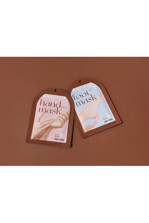 PRETTYSKIN Bliss Rich Renew Nemlendirici El Bakım Maskesi ve Nemlendirici Ayak Bakım Maskesi