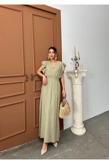 Beli Gipeli Haki Elbise