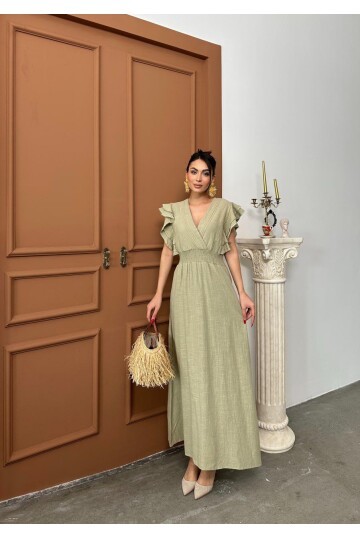 Beli Gipeli Haki Elbise