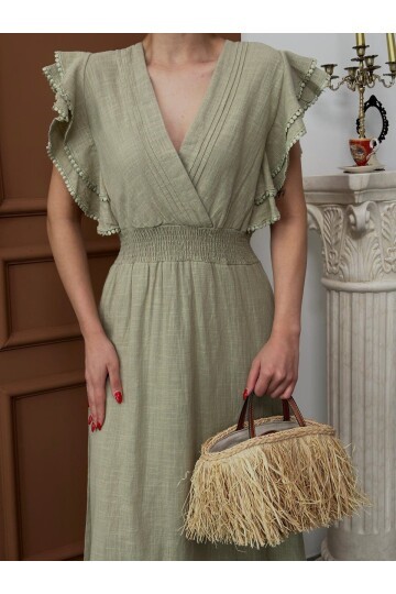 Beli Gipeli Haki Elbise