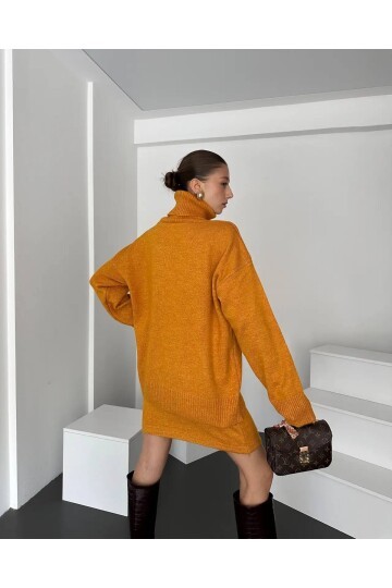 Boğazlı Kazak ve Etek İkili Takım