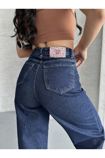 Bol Cepli Geniş Paça Kot Pantolon