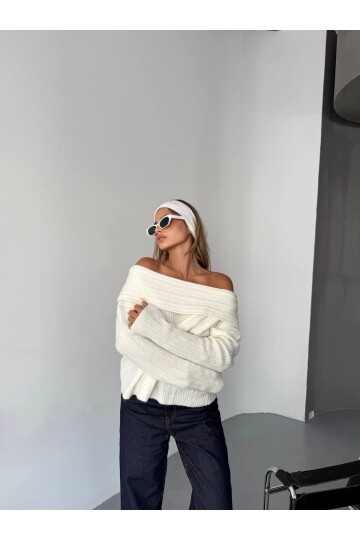 Madonna Yaka Triko Bluz