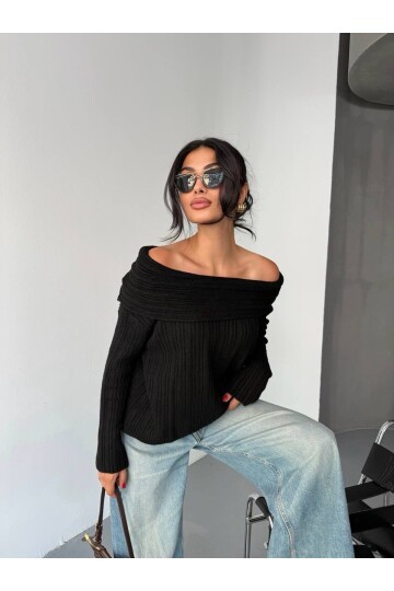 Madonna Yaka Triko Bluz