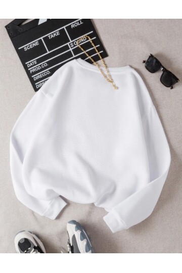 Positive Energy Sweatshirt Beyaz