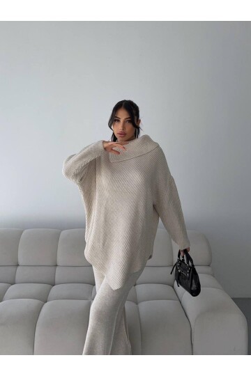 Şal Yaka Triko Takım