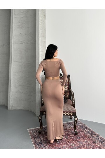 Sandy Kumaş Etek Bluz Takım