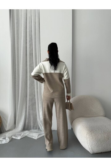 Sim Detay Ceket Pantalon Triko Takım