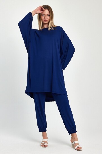 Yarasa Kol Geniş Kalıp Penye Viskon İkili Takım