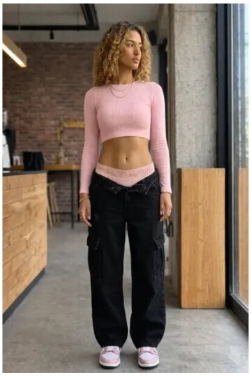 3lü Pamuklu Dantelli Dikişsiz Külot