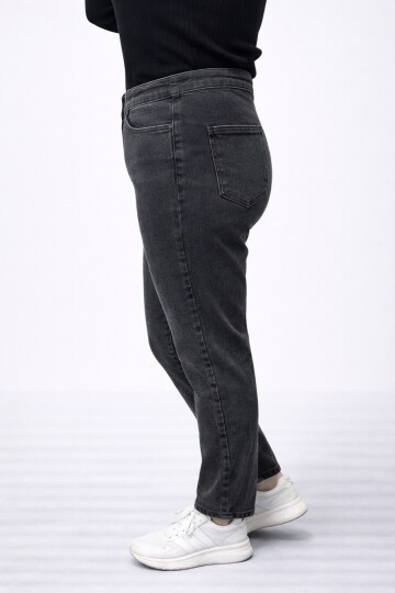 Büyük Beden Esnek Siyah Jean