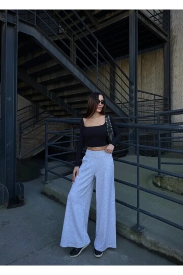 Cepli İspanyol Paça Modal Kumaş Pantolon