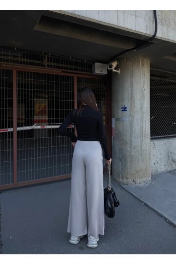 Cepli İspanyol Paça Modal Kumaş Pantolon