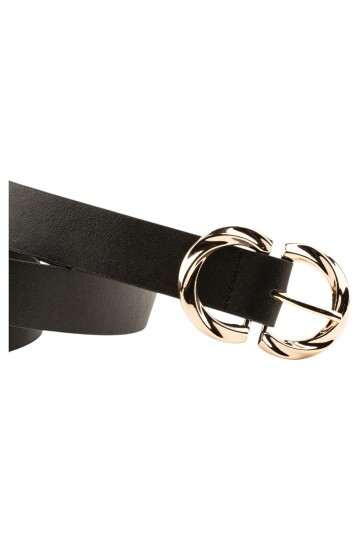 Çift D Tokalı İkili Set Siyah_Taba Kadın Kemeri