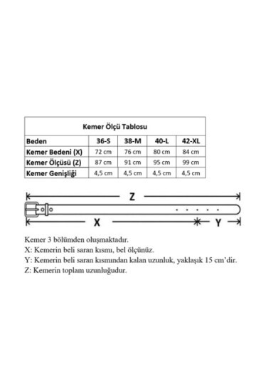 Geniş Tokalı Kadın Kemeri, Gömlek Kemeri, Ceket Kemeri, Elbise Kemeri