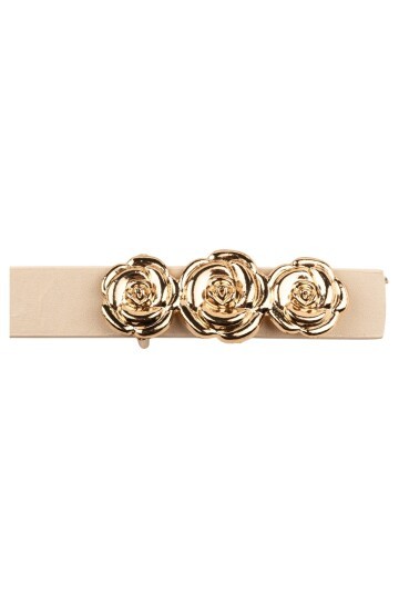 GÜL Tokalı Bej Kadın Kemeri