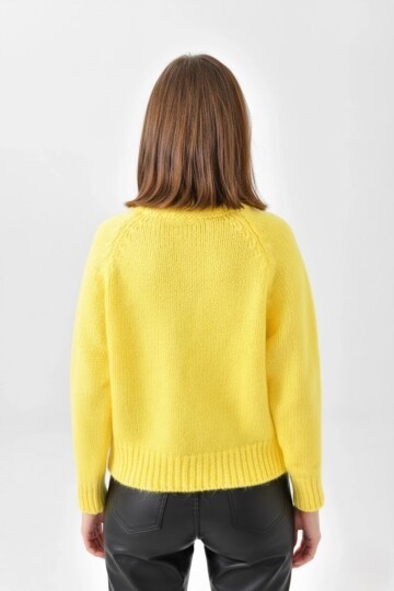 Kadın Balıkçı Yaka Kaşkorse Triko Kazak