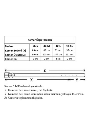 Kadın Modern D Tokalı Kahverengi_ Bej Kemer