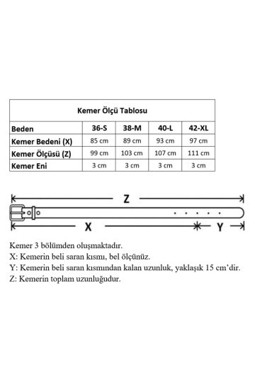 Kalın Oval Tokalı Kahverengi Kadın Kemeri