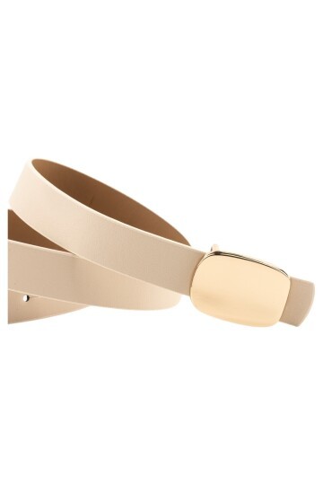 Parlak Kare Tokalı 4lü Set Kadın Kemeri