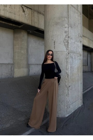 Pile Detaylı İspanyol Paça Oysho Kumaş Pantolon