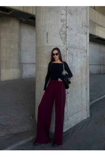 Pile Detaylı İspanyol Paça Oysho Kumaş Pantolon