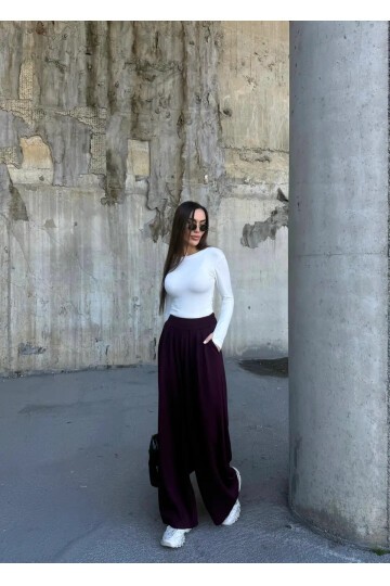 Pile Detaylı İspanyol Paça Oysho Kumaş Pantolon