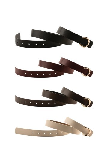 Pimli C Tokalı Siyah_kahverengi_bordo_bej Kadın Kemeri