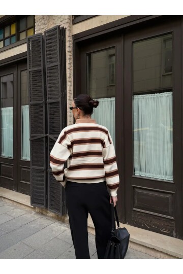 Polo Yaka Oversize Triko Sweatshirt