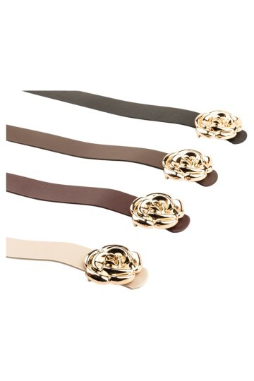 Tek Gül Tokalı 4lü Set Kadın Kemeri Kadın Kemeri