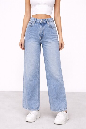Wide Leg Açık Mavi Jean