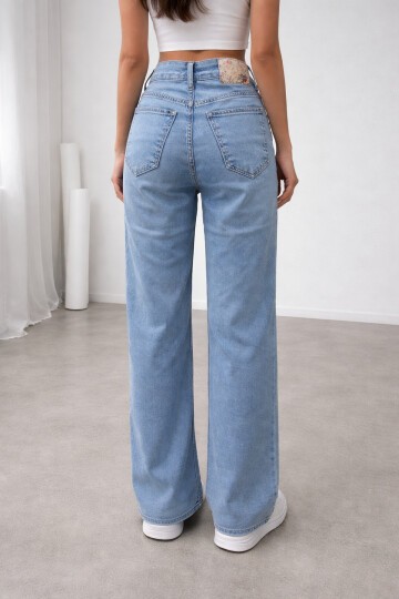 Yüksek Bel Esnek Jean