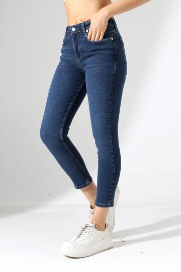 Yüksek Bel Skinny Jean Pantolon