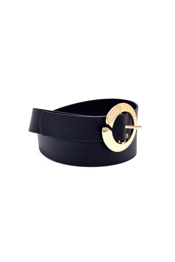 Yuvarlak Tokalı Kadın Kemer