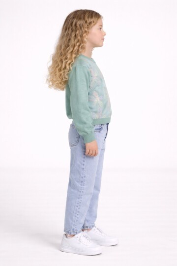 Zambak Kazak Ve Mavi Jean Takım