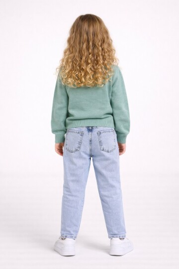 Zambak Kazak Ve Mavi Jean Takım