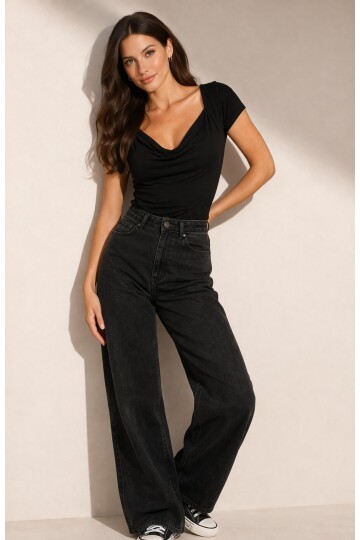 Degaje Yaka Modal Kumaş Bluz – Yumuşak Dokulu, Şık ve Rahat