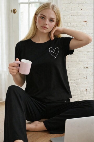 Kısa Kollu Konfor Pijama Takımı