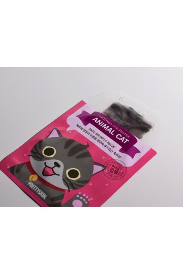 PRETTYSKIN Animal Tiger Aqua Mask & Animal Cat Anti-Wrinkle Mask 6lı Set